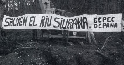 Acte de defensa del riu Siurana l'any 1996 - Font: GEPEC-EdC